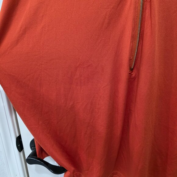Passports Orange Zip Front Batwing Blouse – Size Large – NWT - Picture 2 of 8
